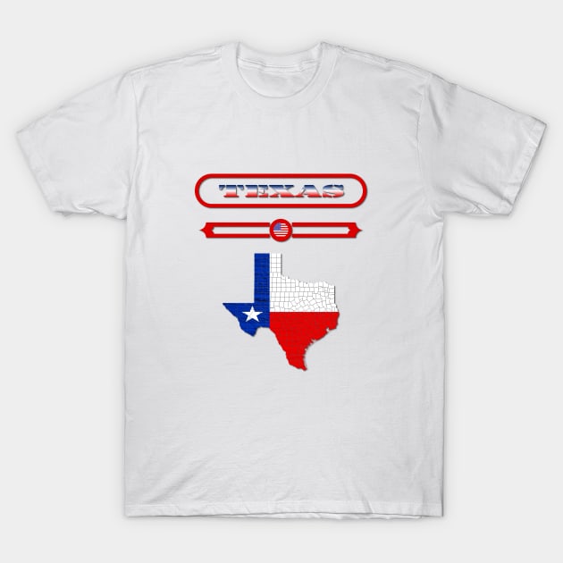 TEXAS STATE, UNITED STATES, USA. SAMER BRASIL T-Shirt by Samer Brasil